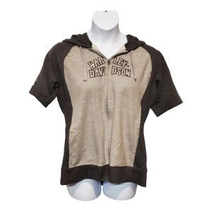 Harley Davidson Short Sleeve Zip-up Jacket - Women's 1X - RH#1